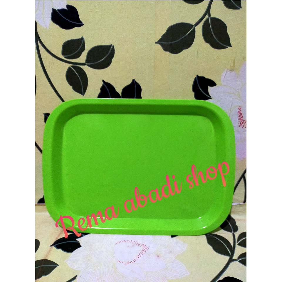 6 pcs Nampan Saji Hijau /Nampan Melamin Singa Singi / Nampan Melamin Berkualitas
