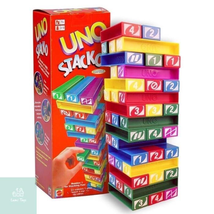 MAINAN KELUARGA - FAMILY GAME - UNO STACKO - UNO STACKO
