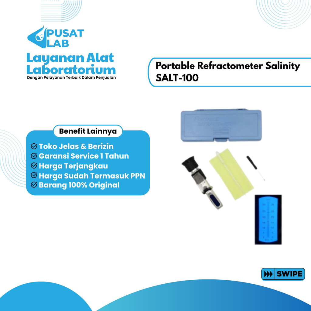 Portable Refractometer Salinity SALT-100