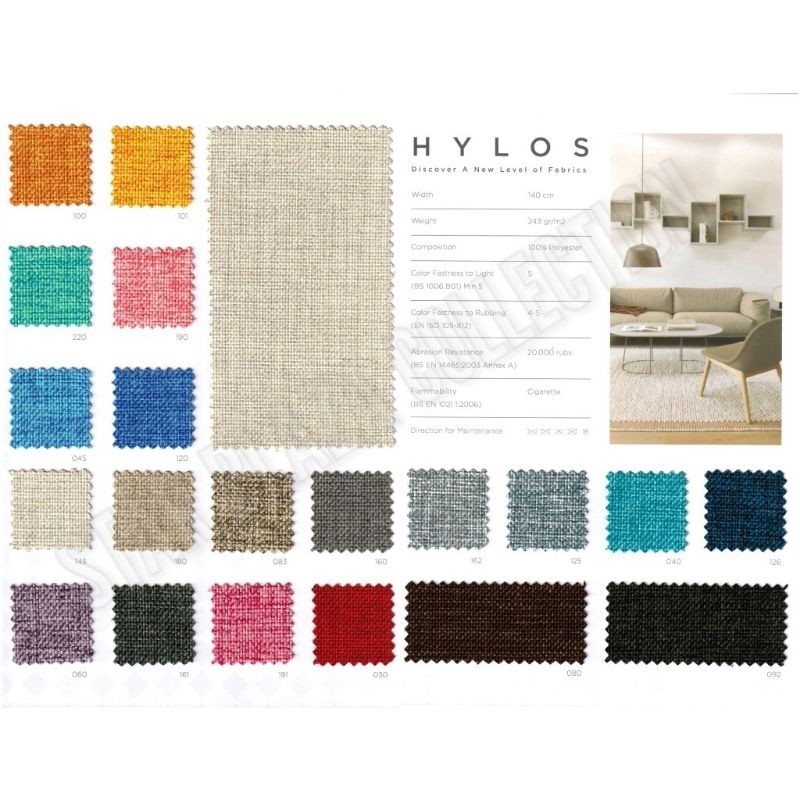Omah Accessories Kain Interior Ateja Fabric Polos Minimalis - Hylos (Furniture, Sofa, Jok, Kursi, Sa
