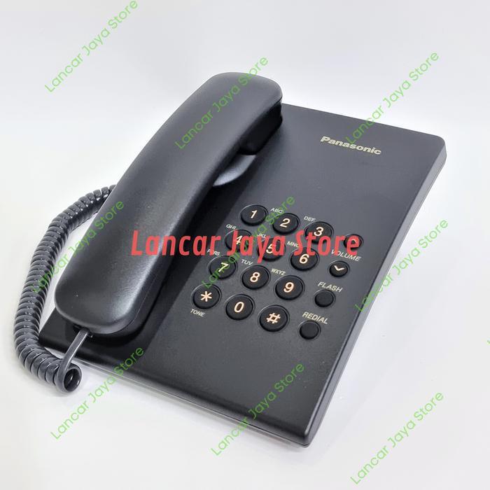 Pesawat Telepon / Telpon Kabel Rumah Panasonic KX-TS500 Telpon Rumah Panasonic KX-TS500 - Hitam