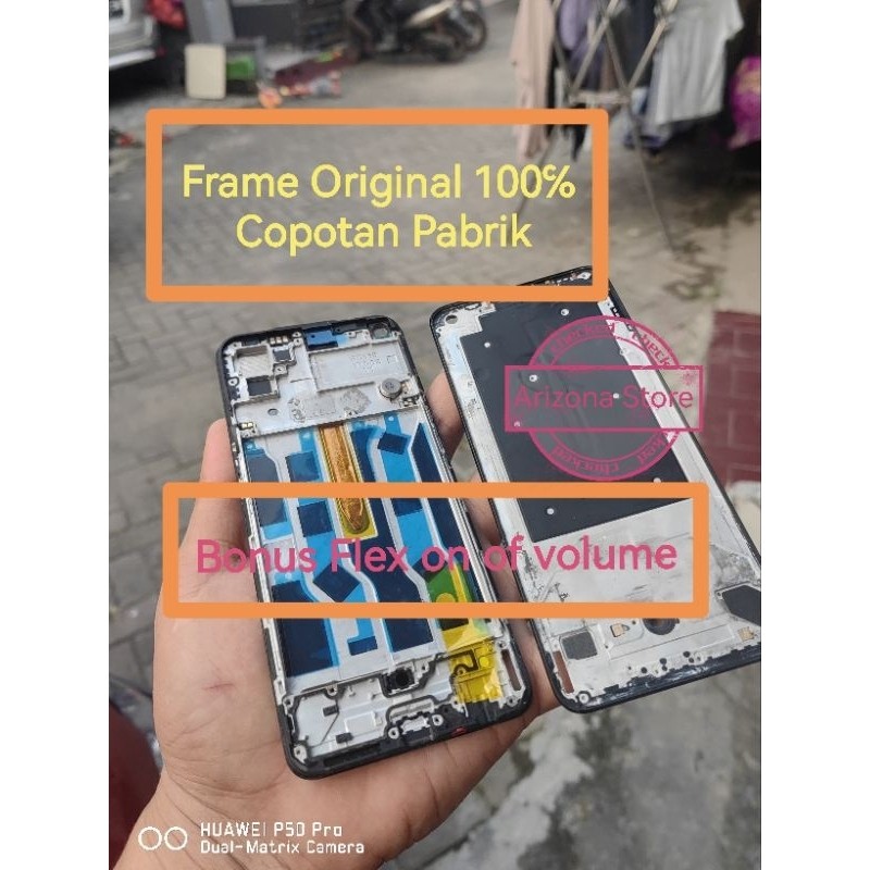 Frame Lcd Dudukan lcd Oppo Reno 5 4G /r3no 6 4G Bazel copotan original kwalitas pisik 85%ok