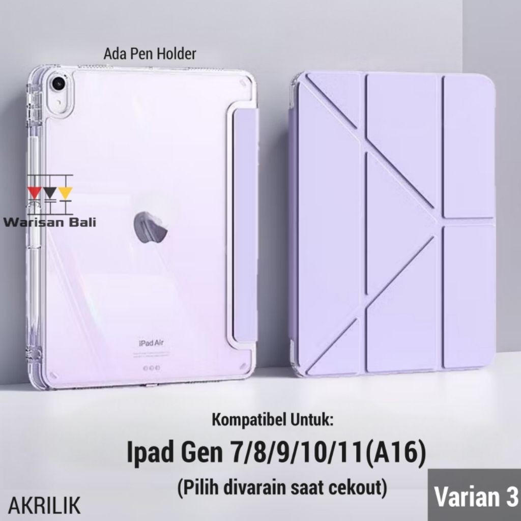 Case Ipad Akrilik Model Y Ipad gen 9 10 11 A16 dan Terbaru Hardcase Ipad Apple Varian 3 PROMO