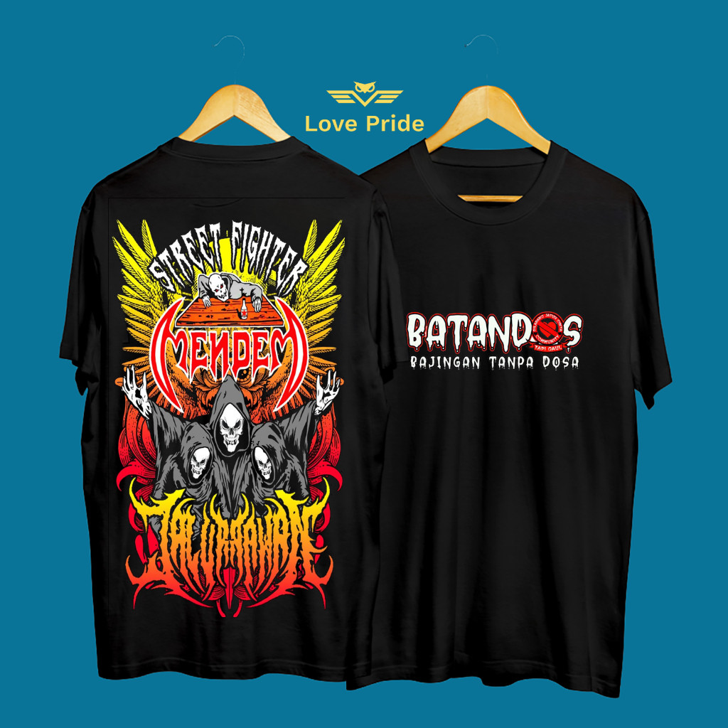 Kaos Tshirt Baju Distro Batandos Mendem Netral Street Fighter Jalur Rawan Premium Terbaru
