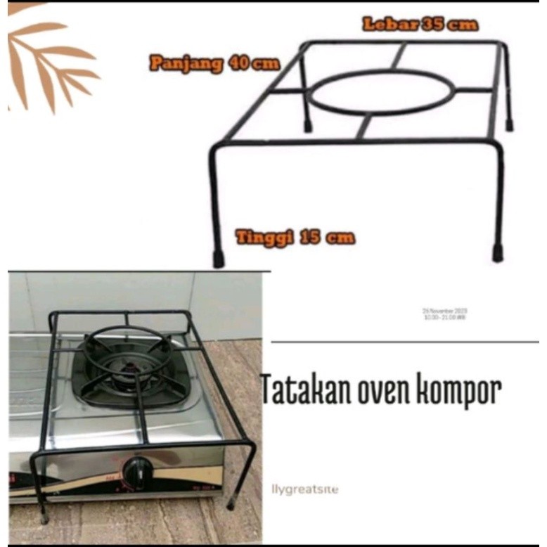 Tatakan Oven Kompor/ Tangkringan Oven / Alas Oven Kompor