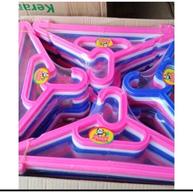 OBRAL MURAAH PROMO HANGER DEWASA HAPPY PANDA, HANGER BAJU HANGER BAJU DEWASA, HANGER BAGUS, HANGER B