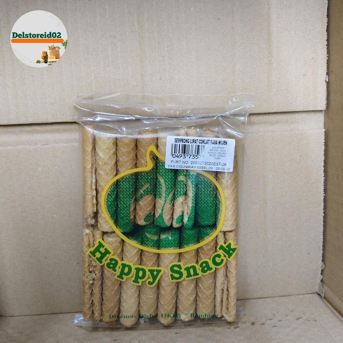 Happy snack semprong lipat coklat rasa wijen