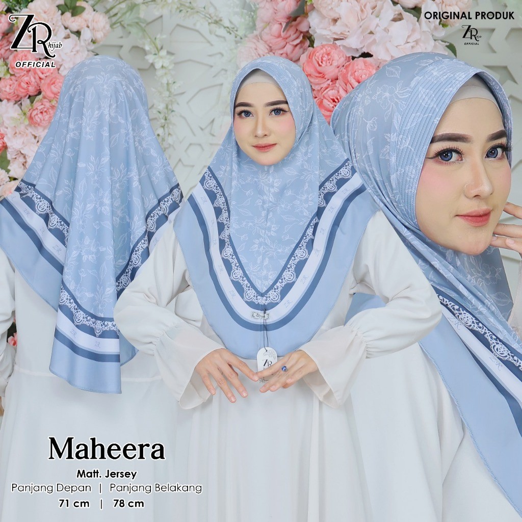Hijab Bergo Motif Maheera Ori Zr Hijab Sutra S3
