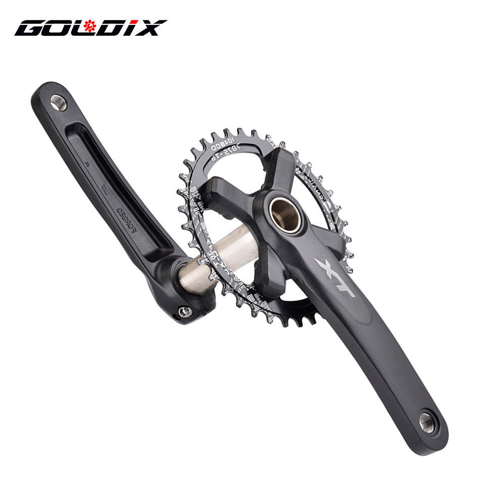 XT Bicycle Crankset 104BCD MTB Bike Crank Chainring Bike 170mm 175mm Black Round Oval 32T 34T 36T 38