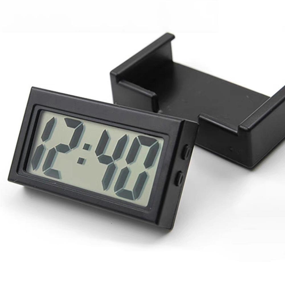 Mini gital Clock Large Screen Car Dashboard Electronic Clock Self-adhesive Mini Clock Car Clock For 