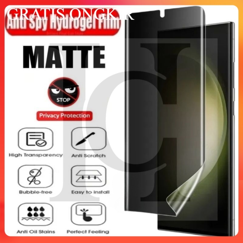 BARU Anti Gores Hydrogel Matte Spy Privasi Anti Intip For Vivo V60 Lite Vivo Z1 Pro Vivo X50 Vivo X5