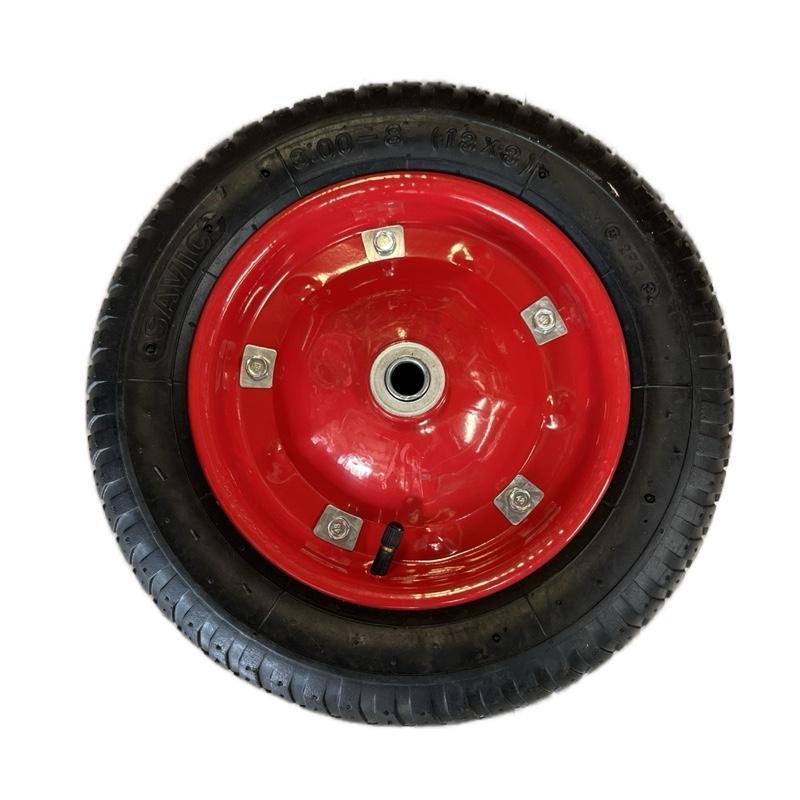 Ban Roda Gerobak Dorong Komplit Satu Set Karet Ban Luar Dalam Velg Besi Tebal Roda Sorong Angkong Pa