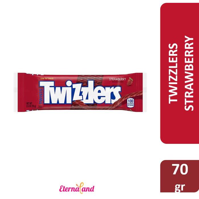 Twizzlers Candies 2.5oz (70gram) - permen impor twizzlers - Strawberry 2.5 oz