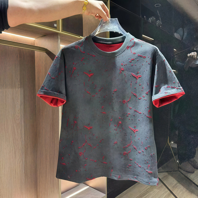 Kemeja lengan setengah potong kasual untuk pria, kemeja lengan setengah potong kasual untuk pria, ke