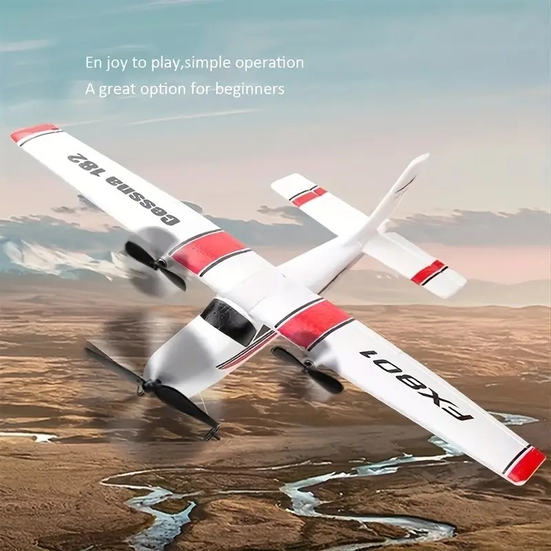 FX801 RC Plane Fixed-Wing Cessna 182 Fighter Jets 2 nnales Remote Control Aircraft Model EPP Foam To