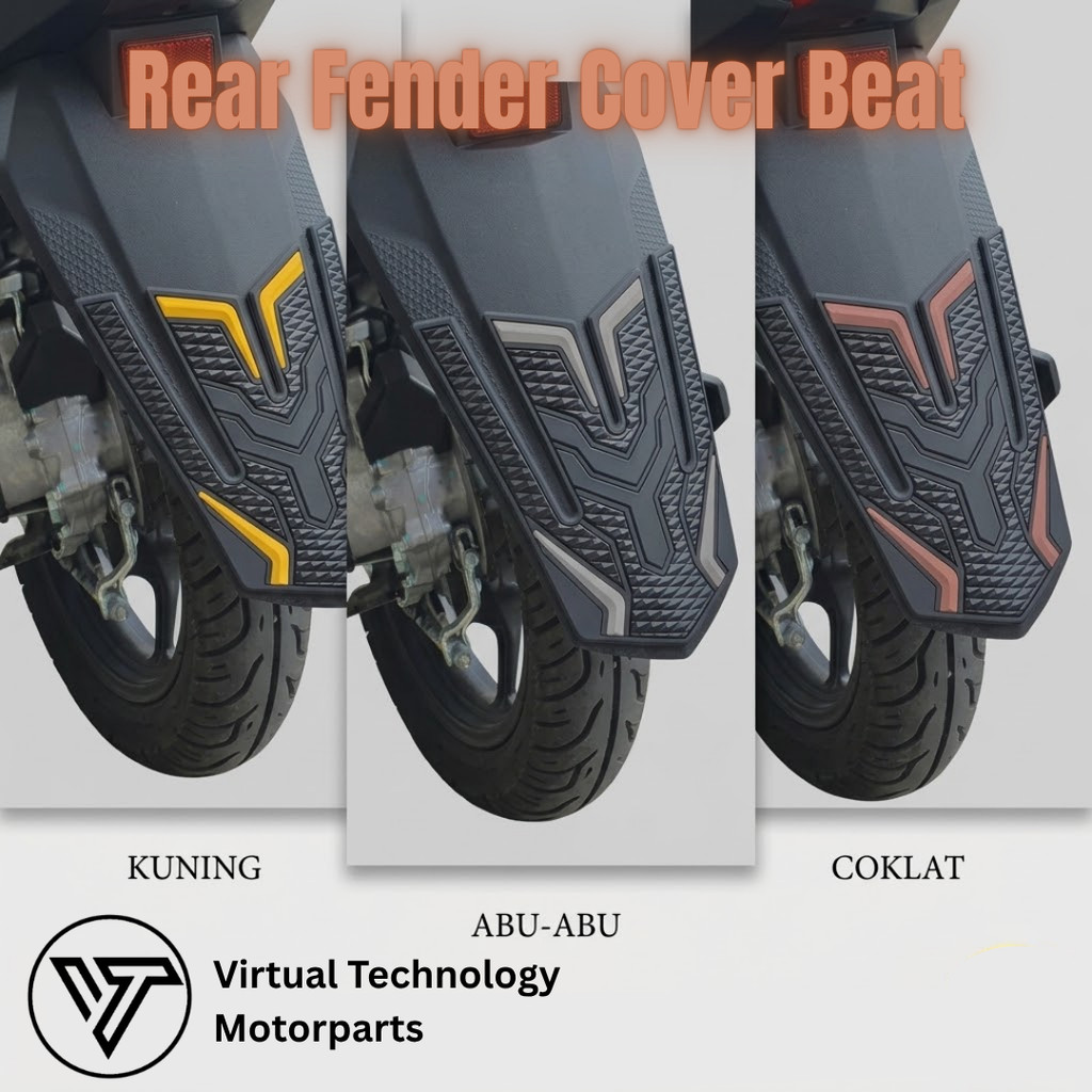 Misoka Rear Fender Cover Beat 2024 Deluxe Generasi 2 Street Keyless Karet Pelindung Spakbor