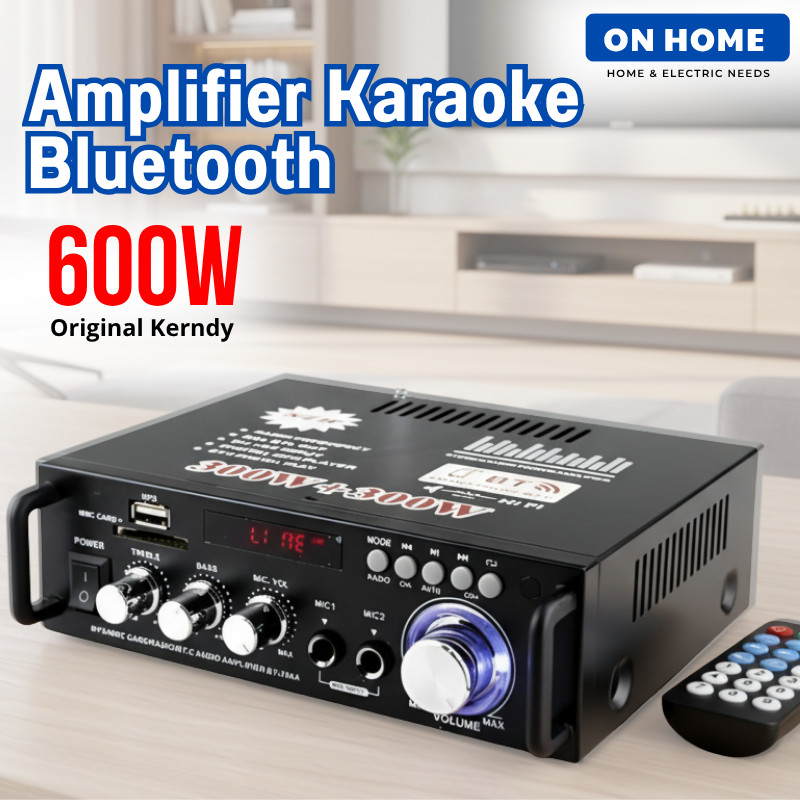 Amplifier Karaoke Bluetooth EQ Audio Karaoke Home Theater FM Radio Ampli Mini