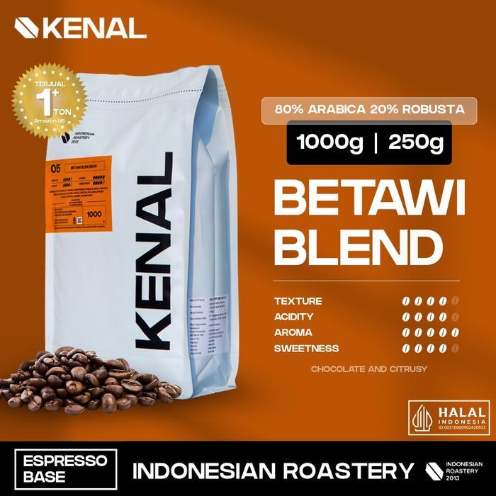 NEW- Sale-[ Minuman Instan ] Kenal Coffee Betawi Blend Kopi 80% Arabika 20% Robusta 250 Gr Biji Cokl