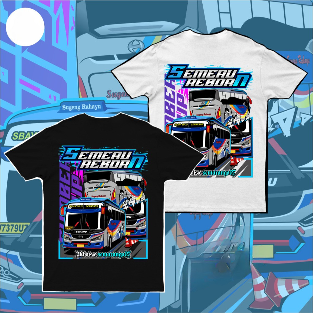 KAOS BUS ANAK SEMERU REBORN SUGENG RAHAYU SUMBER GROUP TERBARU KAOS BUS BASURI BUSMANIA
