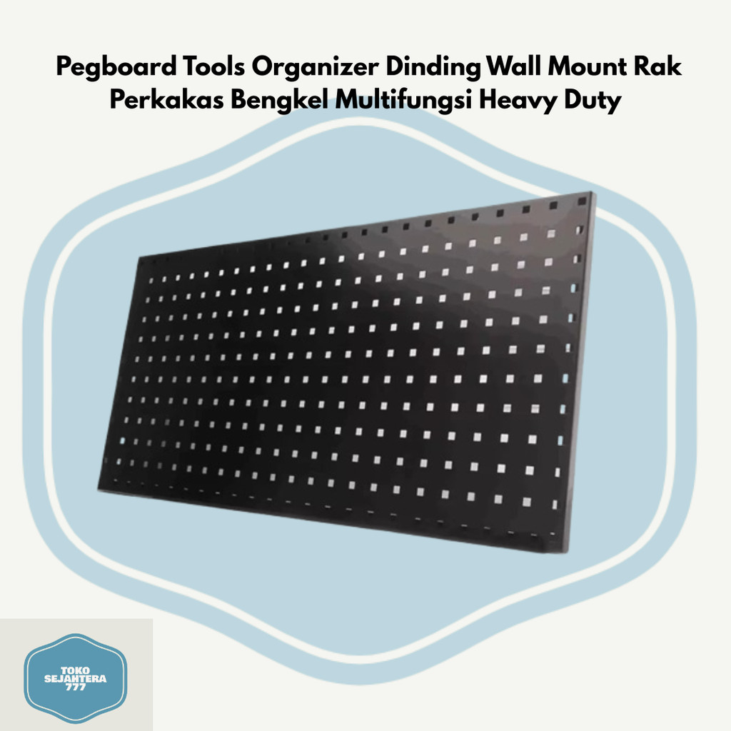 Pegboard Tools Organizer Dinding Wall Mount Rak Perkakas Bengkel Multifungsi Heavy Duty