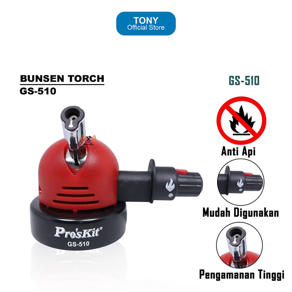 Bunsen PROSKIT GS-510 - Refillable Butane Gas Torch - PROSKIT GS-510