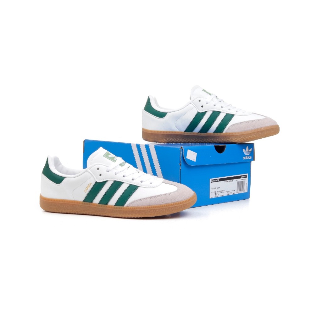 Sepatu  Adidas Samba Og White Green