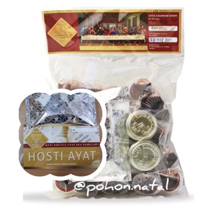 Paket Anggur Cup dan Hosti Ayat Rosgung Roti Perjamuan Kudus - -