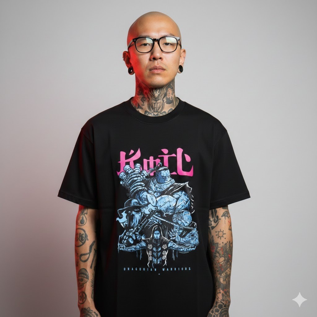 Original  Koil - Dragonian Tshirt Kaos Pria