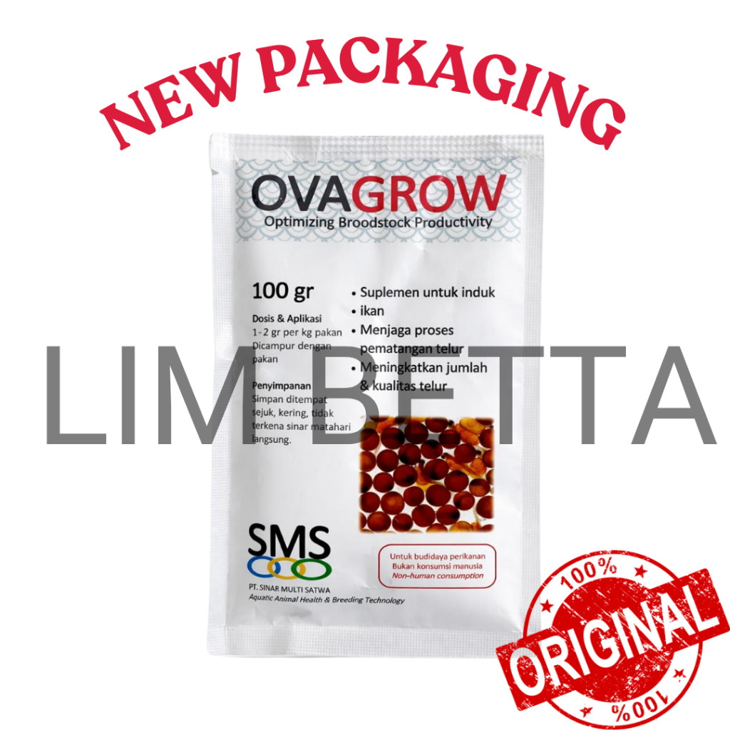 OVAGROW 100 GRAM / VITAMIN INDUK IKAN