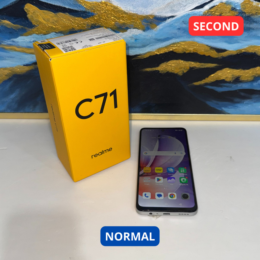 REALME C71 6/128 GB HP SECOND ORIGINAL SINAR MUTIARA CELL
