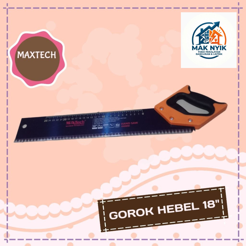 MAKNYIK STORE Gergaji Bata Ringan Maxtech Gergaji Hebel Potong Batu Bata Gorok Potong Bata Ringan
