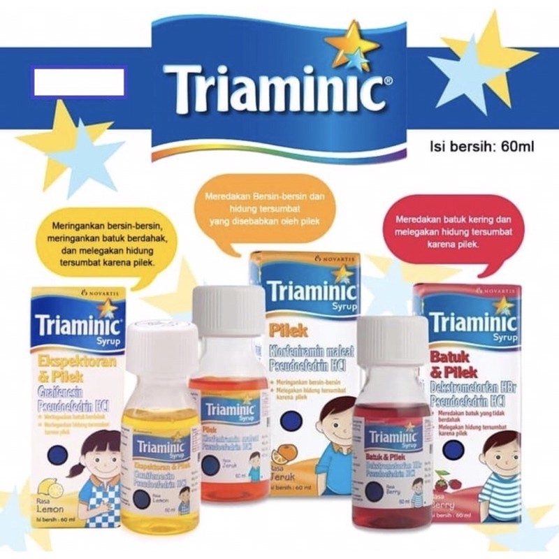Triaminic batuk pilek 60 ml | Triaminic ekspektoran pilek 60 ml ( mengobati batuk & pilek anak )