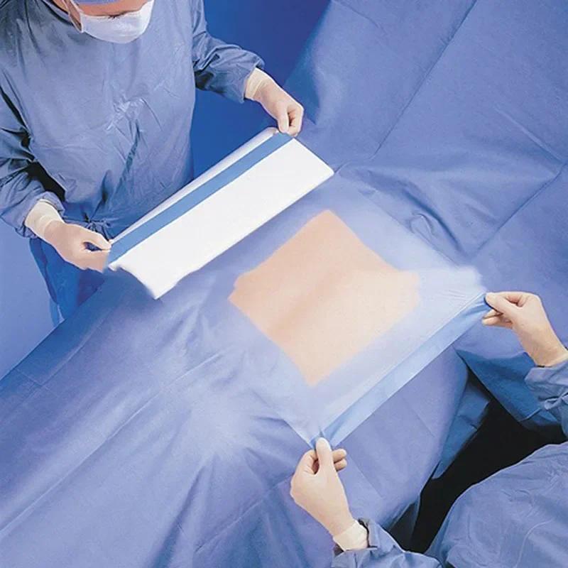 30/5Pcs sposable Mecal Surgical PU Film Sterile Surgical Incision Drape Adhesive Transparent Film Dr