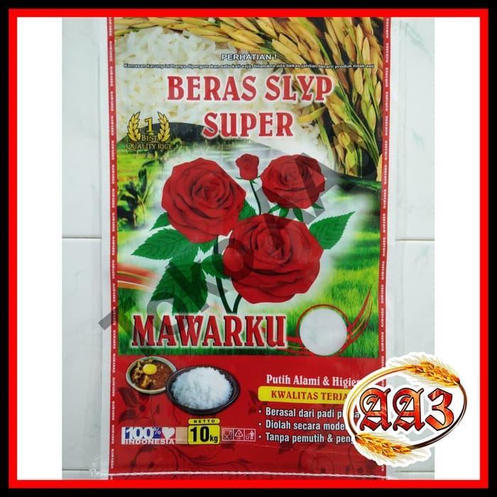 tokokarungaa3 Karung beras laminasi merek Mawarku 5kg (Per 10 lembar)