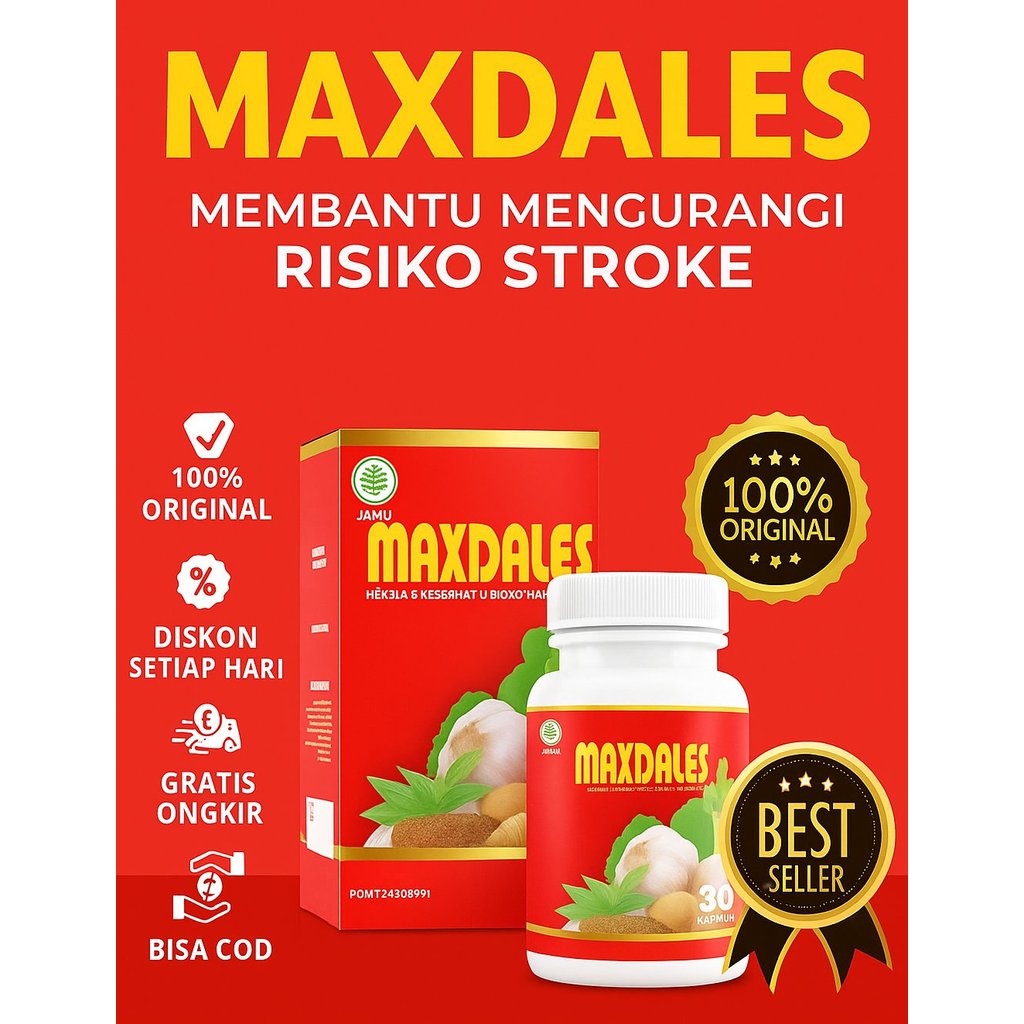 MAXDALES herbal Obat Stroke AMPUH
