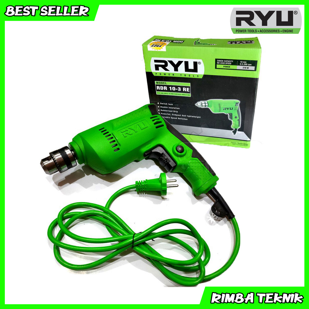 SIXSHOP [PROMO] Mesin bor tangan listrik 10 mm mesin bor 10mm - Bor Variable Speed - MESIN BOR TANGA