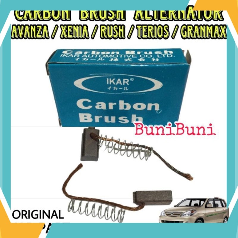 Berkualitas CARBON BRUSH ALTERNATOR AVANZA - Kul Cool Arang Dinamo Ampere Mobil AVANZA XENIA RUSH TE