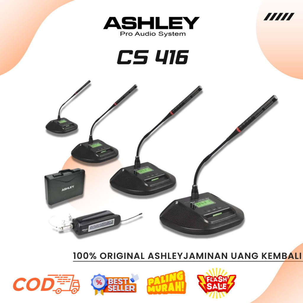 Mic Meeting Ashley 4 Channel Conference Wireless Microphone Original