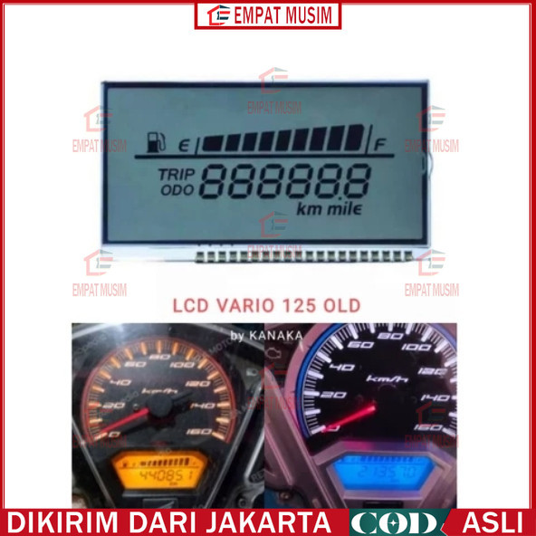 Lcd New Vario 125-150 2018-2022 (lcd Vario Kecil) Lcd Vario Honda Original 125 150 LED 2016-2017 Asl