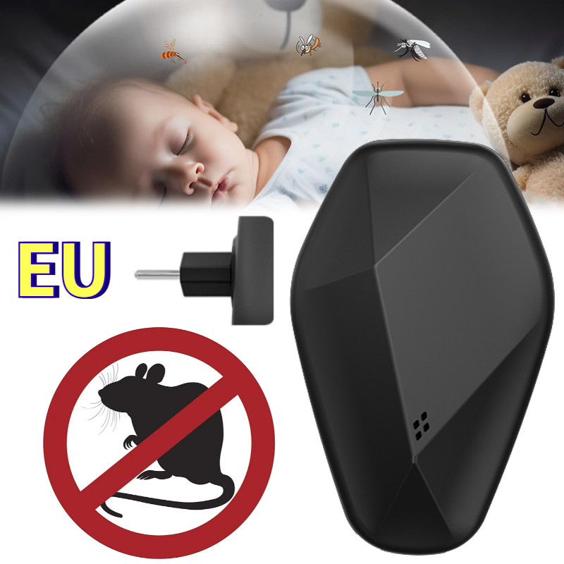 Pengusir Tikus Ultrasonik Anti Tikus Pengusir Tikus Ultrasonik Pengusir 4D Tidak Beracun Pengusir Ti