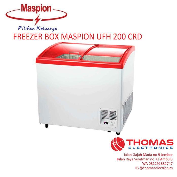 CHEST FREEZER / FREEZER BOX MASPION SLIDING KACA UFH 200 GARANSI