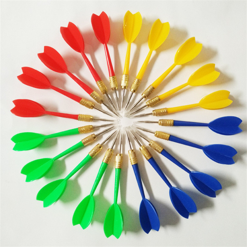 8pcs Multi-color Plastic Darts Needle Darts Balloons Common Flying Standard Needles Darts Steel Tipp
