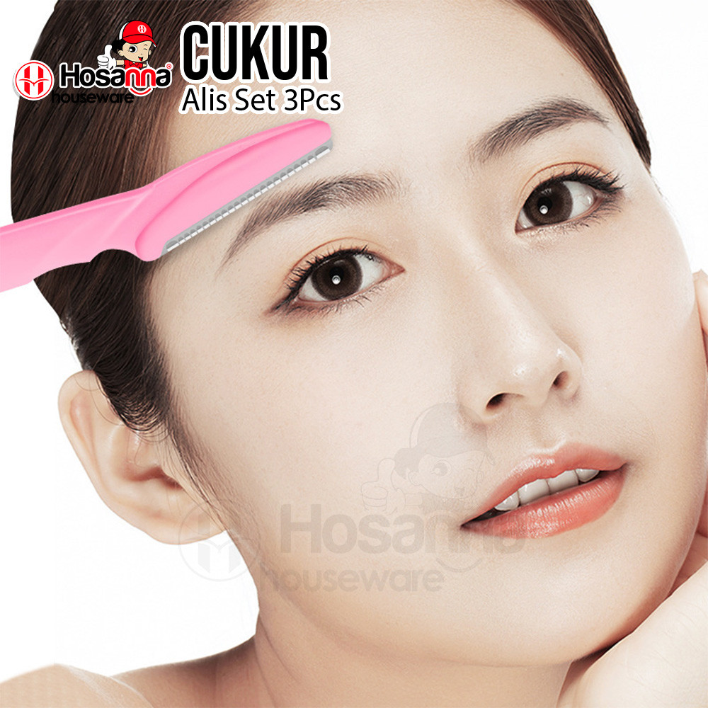Alat Pencukur Alis Set 3 pcs / 1 Set Eyebrow Razor 26369-5