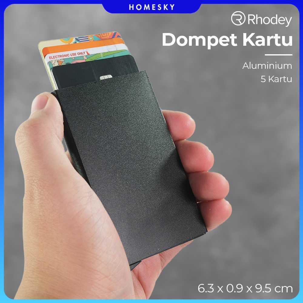 Rhodey Dompet Kartu Slim Slider Aluminium - G882