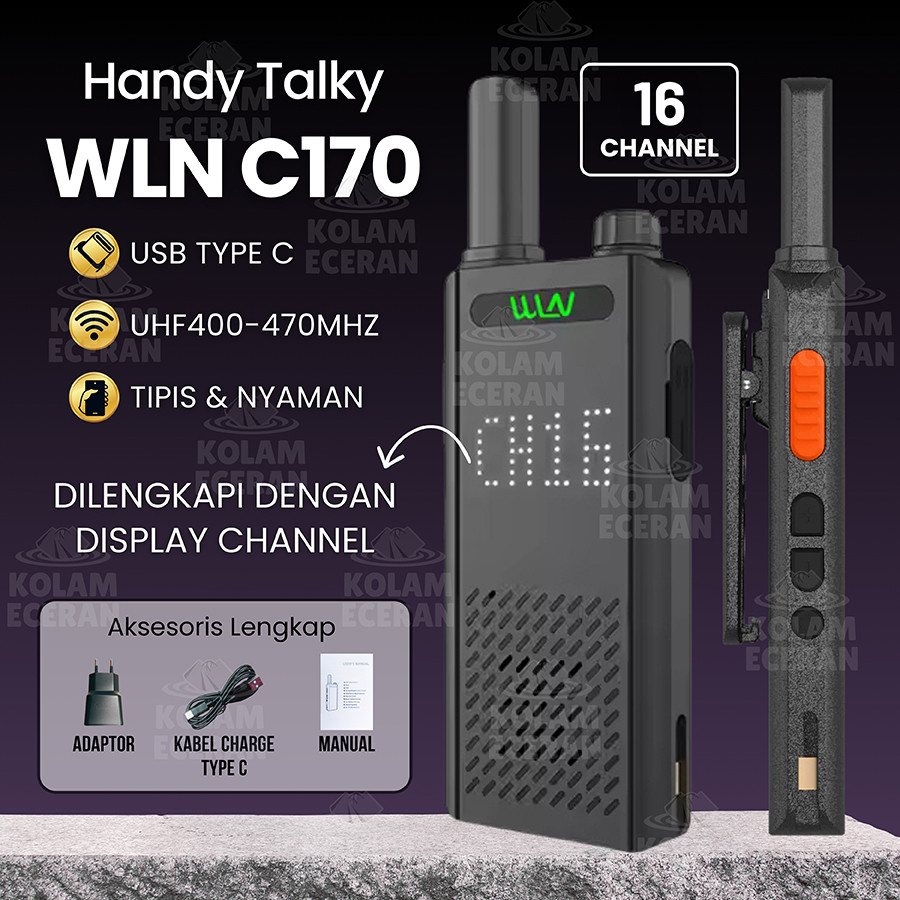 WLN Walkie Talkie UHF KD C170 Two Way Radio Handy Talky HT  KD-C170