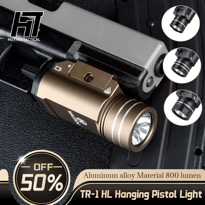 WADSN Tactic TR-1 HL Hanging Pistol Light Strobe Metal 800 Lumens Powerful Flashlight For Glock 17 1