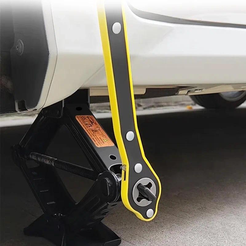 Auto Labor Saving Jack Ratchet Wrench Tire Jack Removal Wrench Cross car Labor Saving Wrench Rocker 