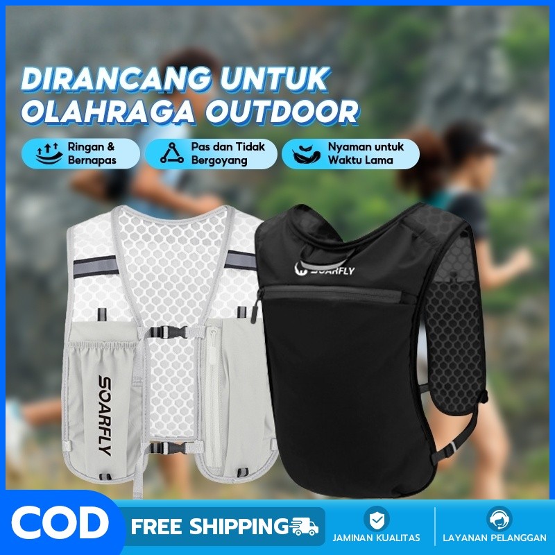 Vest Trail Running Vest Rompi Hydropack Tas Sepeda Tas Lari  Running Vest Rompi Hydropack Rompi Hiki