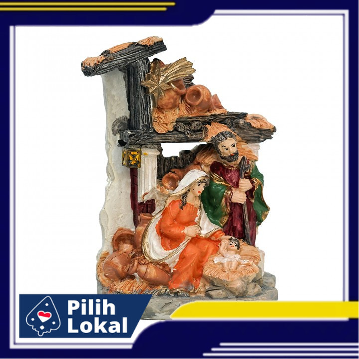 Pajangan Natal Palungan First Blessing Nativity Gua Natal Patung Pajangan Meja Christmas Natal