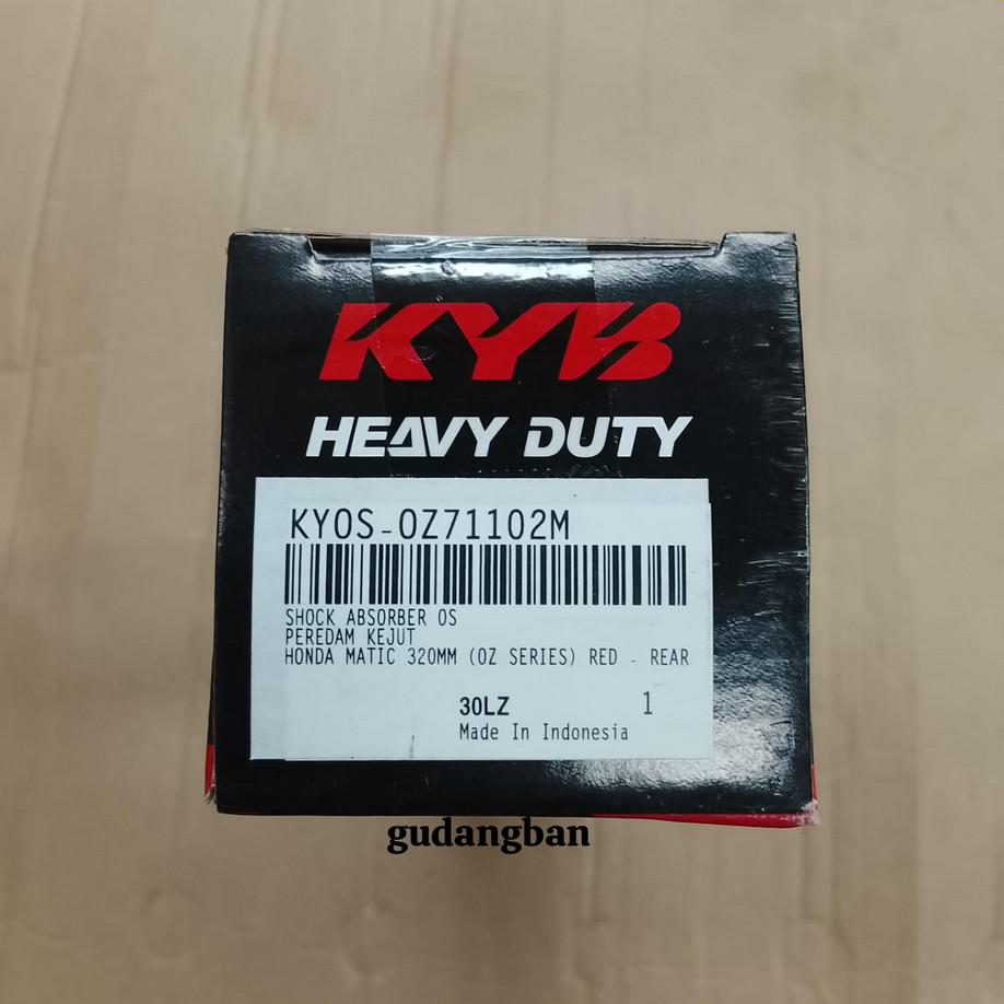 Shock Absorber Motor Kayaba Heavy Duty KYOS-OZ71102 [ VARIAN HITAM / MERAH ] untuk All Matic 320mm